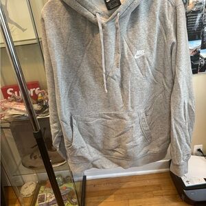 Nike Men's Light Gray Hoodie